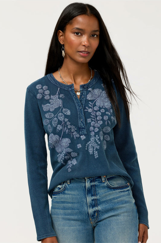 Johnny Was MIXED MEDIA HENLEY THERMAL